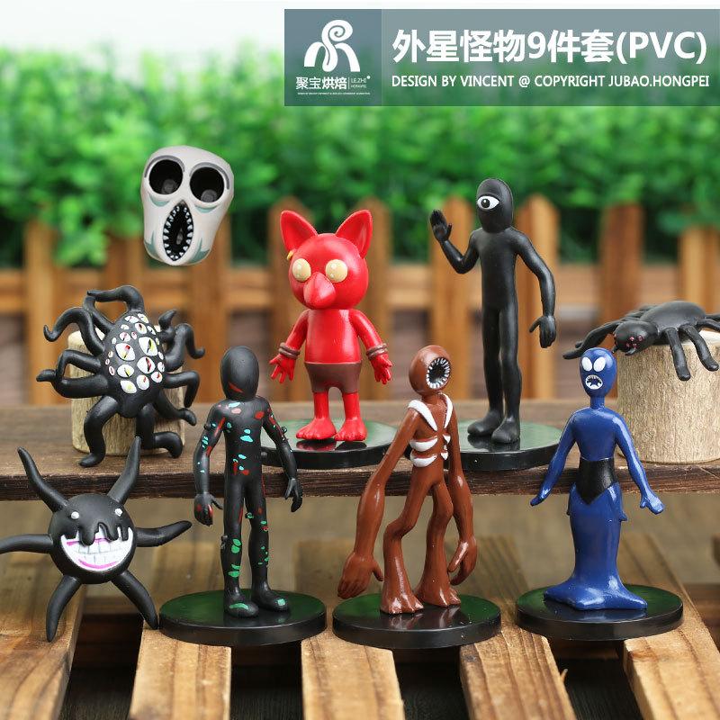 Jubao Roblox Doors Gioco Horror Spaventoso Action Figures 9 Pezzi Figure Mostro in PVC Decorazione da Scrivania Collezionabili Per Fan del Gioco