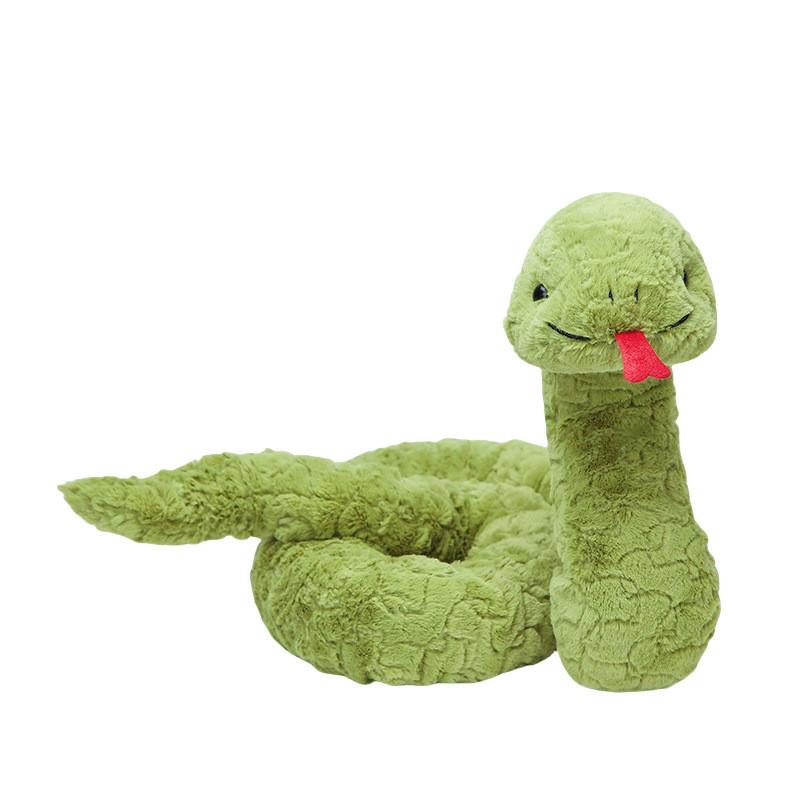 

Adorable Stevie Snake Plush Toy Soft Green Comforting Cuddle Buddy 160cm