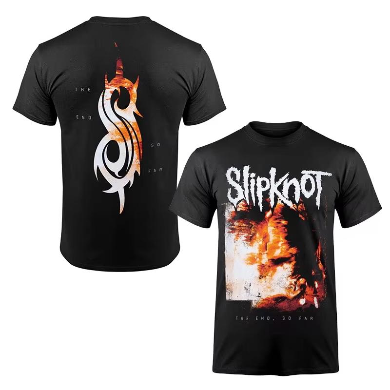 Prepare For Hell Tour Shirt Heavy Metal Cotton Tees Unisex Rock Band Tshirt Unisexs Slipknots Double Sided Print Shortsleeve Tops