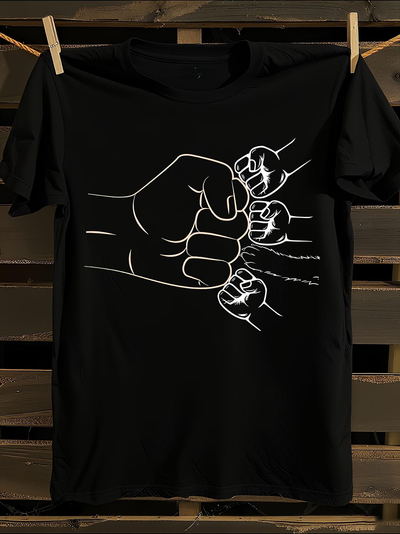 Black/White Fist Broken Symbol Tshirt S