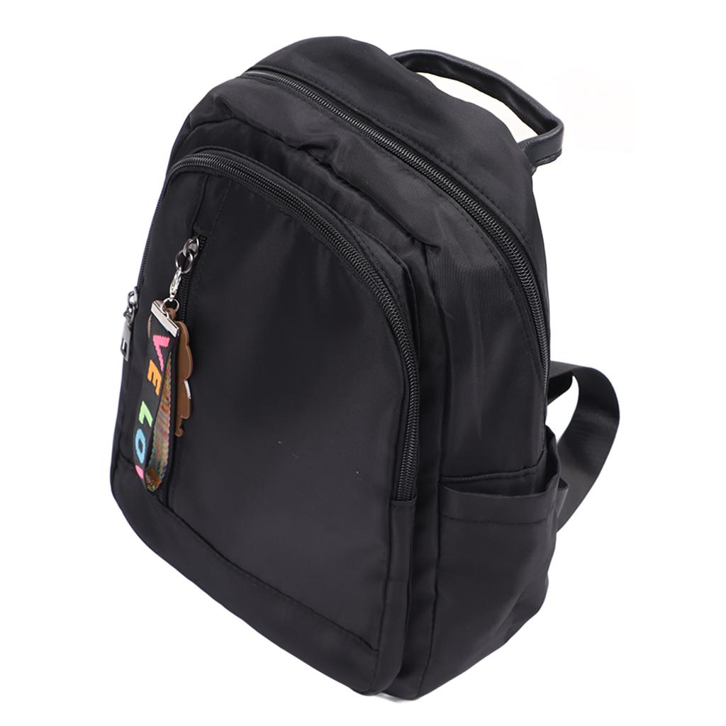 Backpack Purse for Women Waterproof Multi Space Zipper Fashion Double Strap Shoulder Bag Black Free