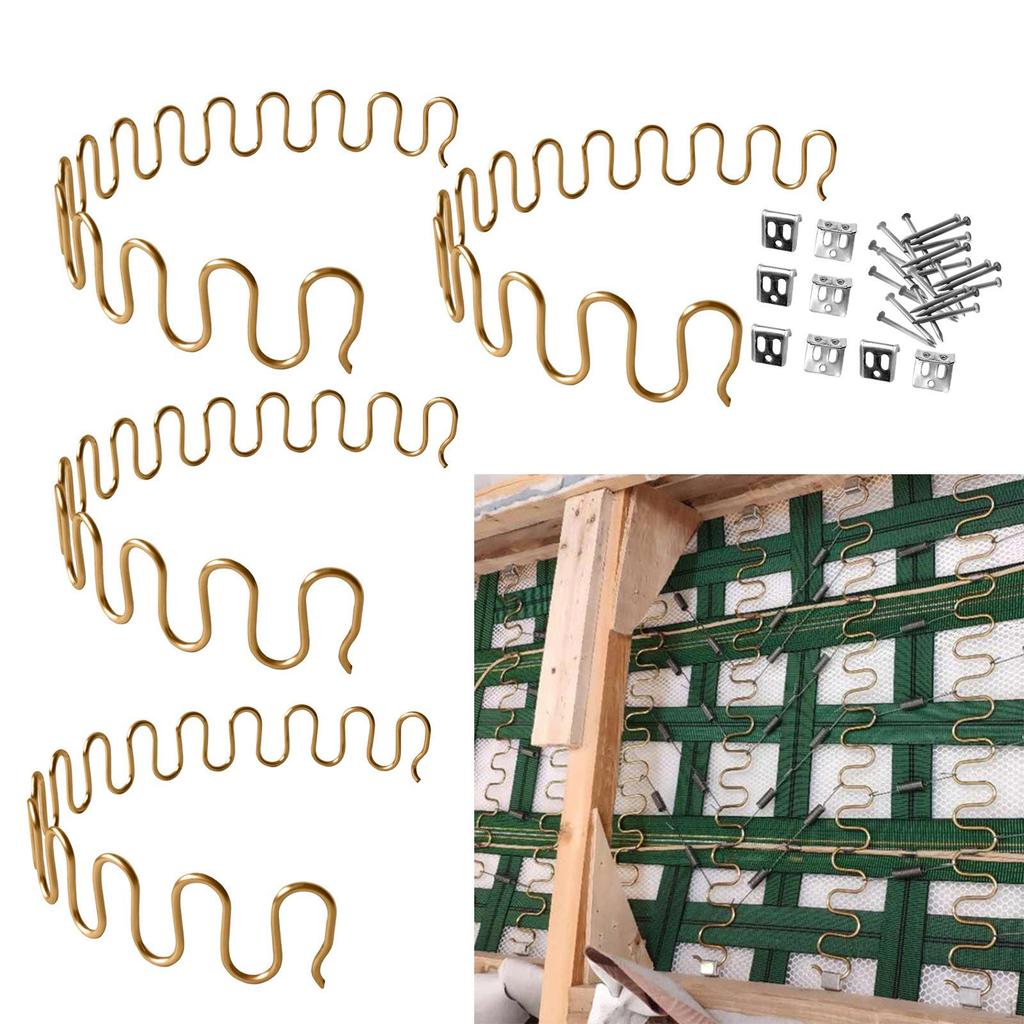 4 Stück Sofa Sessel Polsterung Feder Ersatz für Möbel, Couch Reparatur, Liegestuhl Teile, mit