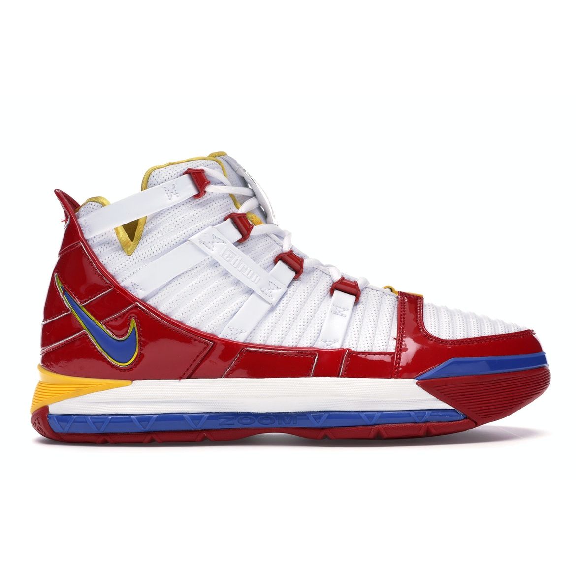 

Кроссовки унисекс Nike Zoom LeBron 3 SuperBron White Varsity-Maize-Varsity-Red AO2434-100
