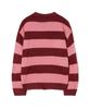 PHYSICAL DEPARTMENT Apple Label Striped Knit_Pink
