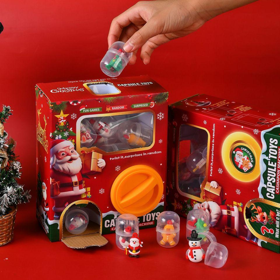 Christmas Kids Egg Twister Toys Pendant Surprise Blind Box Toy Claw Machine Early Education Capsule Fun Gashapon for Kids Gift