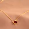 Year of The Year of The Ox Jewelry Agate Small Fu Niu Necklace Cute New Year Clavicle Chain