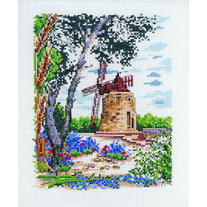 Kit Point comptés Le Moulin 30 x 35 cm