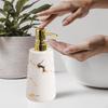 Ceramiczny Dozownik Mydła Pompa Szczelny 500ml/17oz Elegancki Wielokrotnego Uzupełniania Żel do Mycia Ciała dla