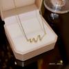 Korean Minimalist Geometric Choker - Titanium Steel Clavicle Necklace