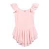 Short Sleeve Gymnastics Leotards Cotton Ballet Bodysuits Fashion Dancewear  Kids Girls