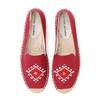 Espadrile LUXSOLE Pantofi Casual Femei cu Platformă Joasă din Cânepă Brodată, Vârf Rotund Primăvară/Toamnă Confortabili