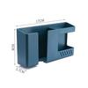 2 In 1 Wall-Mounted Mobile Phone Remote Control Storage Box Multifunctional Punch-Free Storage Rack Wall Debris Storage Holders