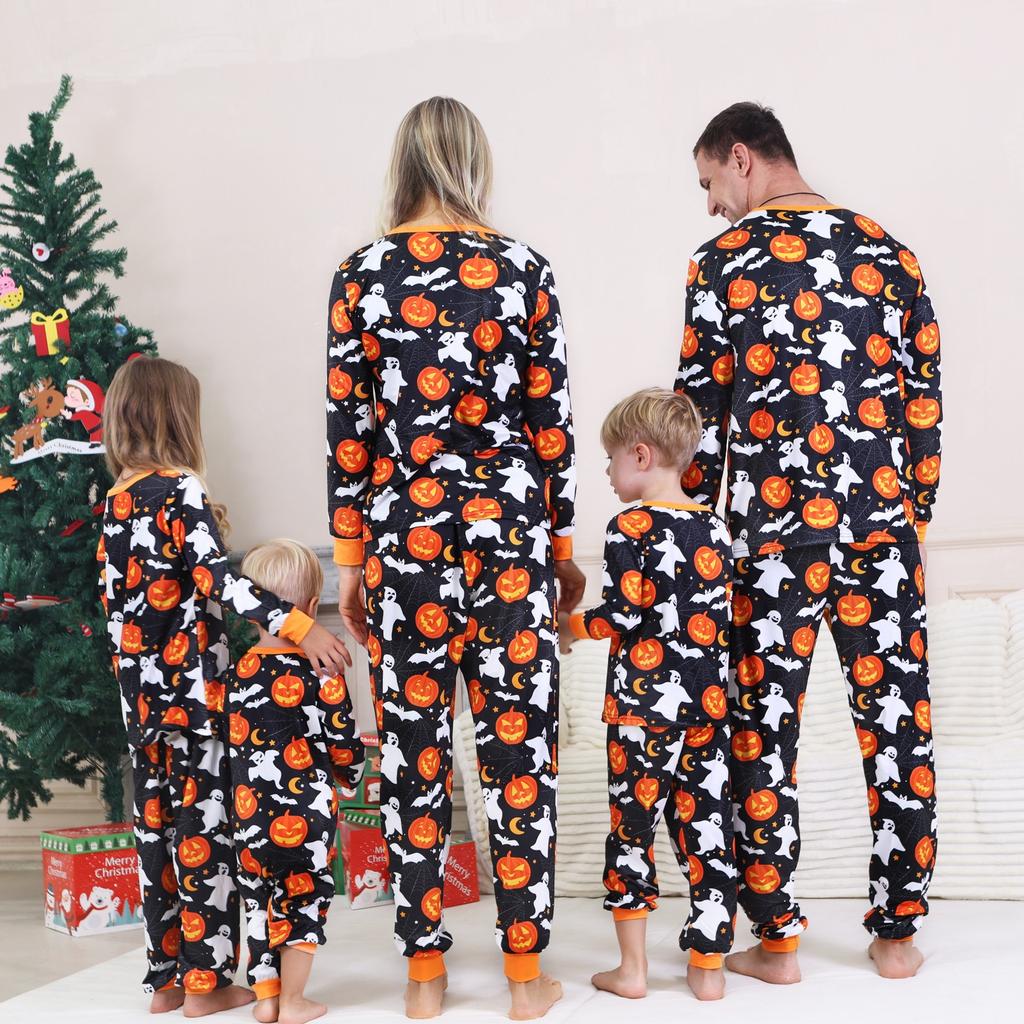 Prints Family Matching Long Sleeve Tops+Pants Set Family Matching Sets