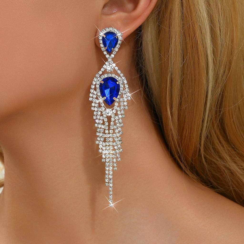 2 Pieces of Women's Trendy and Charming Zircon Earrings, Earrings, Travel, Carnival, Party, Holiday Dressing Gifts