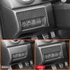 For Mazda 3 2004-2009 Accessories Carbon Fiber Car Front Headlight Control Switch Buttons Panel Trim Cover Decoration Sticker
