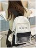 Lightweight Plaid Backpack for Junior High Students - Stylish & Spacious