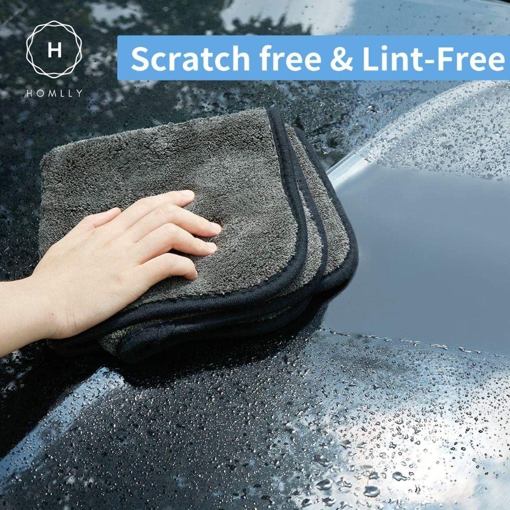 Homlly 1200 GSM Ultra-Thick Double layers Kitchen Cars Drying Microfiber Towel (X4PCS)
