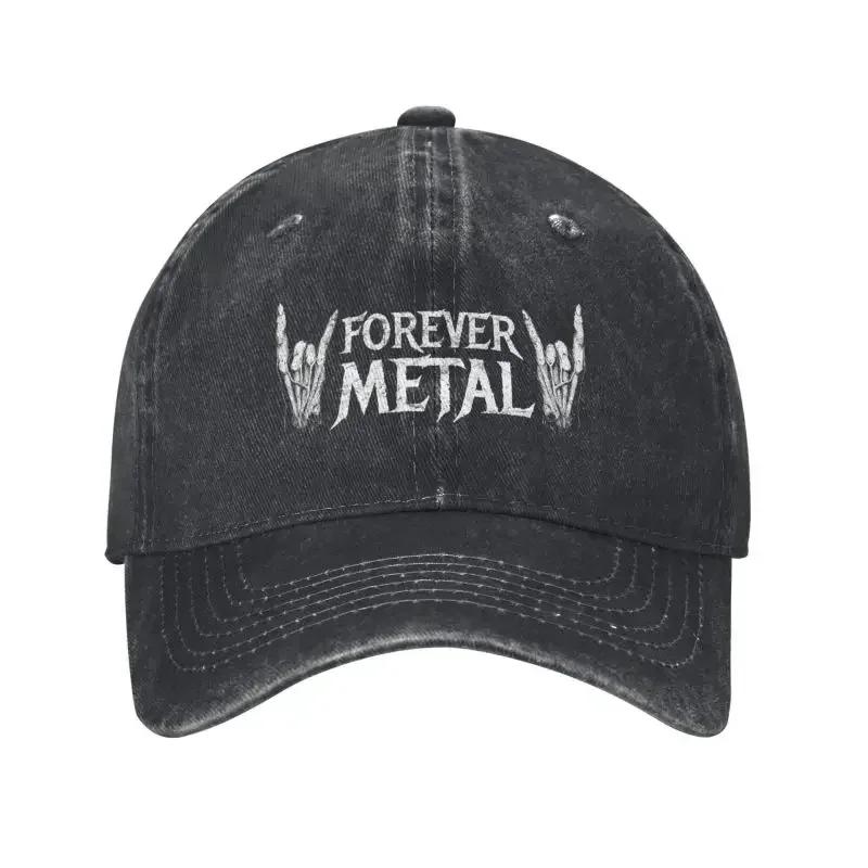 Custom Cotton Forever Metal Skull Baseball Cap Unisex WoUnisex Breathable Death Rock Gift Dad Hat Sports Baseball Cap