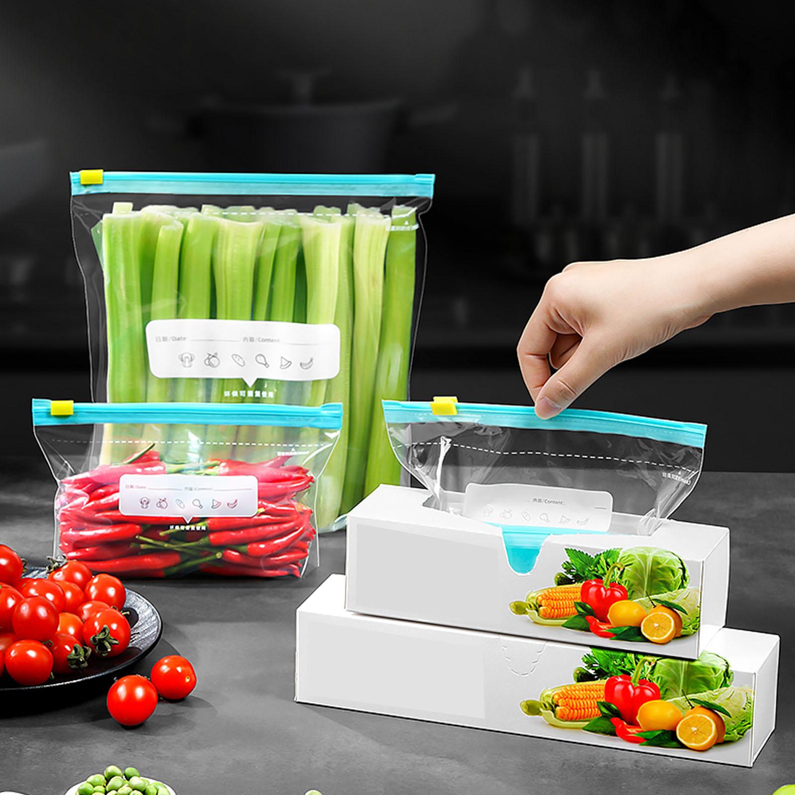

Sealed Fresh-Keeping Bag With Zipper Lock, Widened Thickened Storage For Refrigerator, Grains & Cereals, Food Storage Pouch One Size