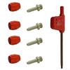 5Set Brake Oil Needle Olive Head For StealthamaJig Quick Loading Tubing For SRAN