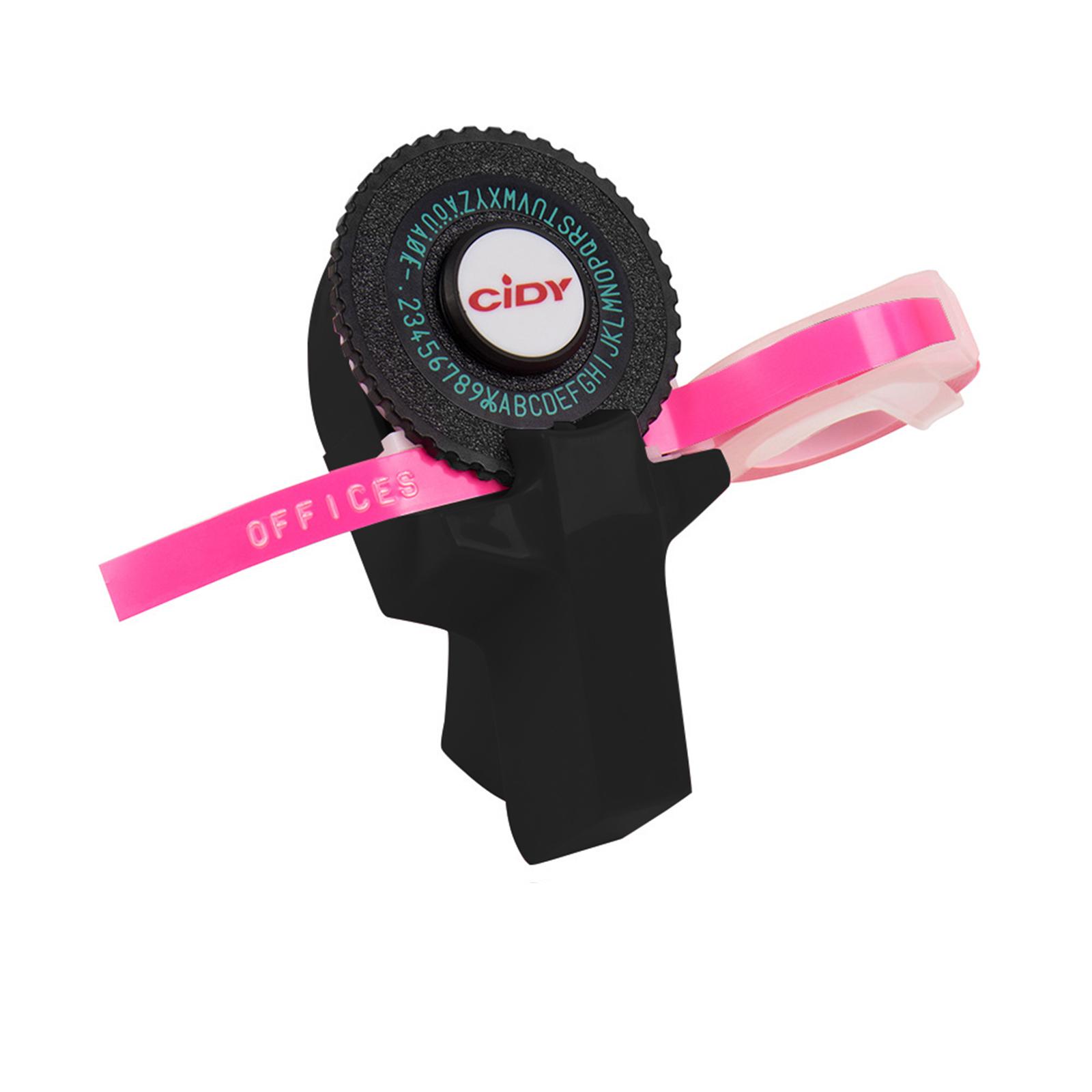 

Мини портативный ручной производитель этикеток DIY 3D тиснение принтер для печати этикеток пишущая машинка с пластиком ПВХ чёрный