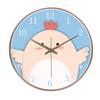 Cartoon Quartz Wall Clock Cute Animals Hanging Wall Clock Living Room Children's Room Kindergarten Decoration Loudspeaker Mute