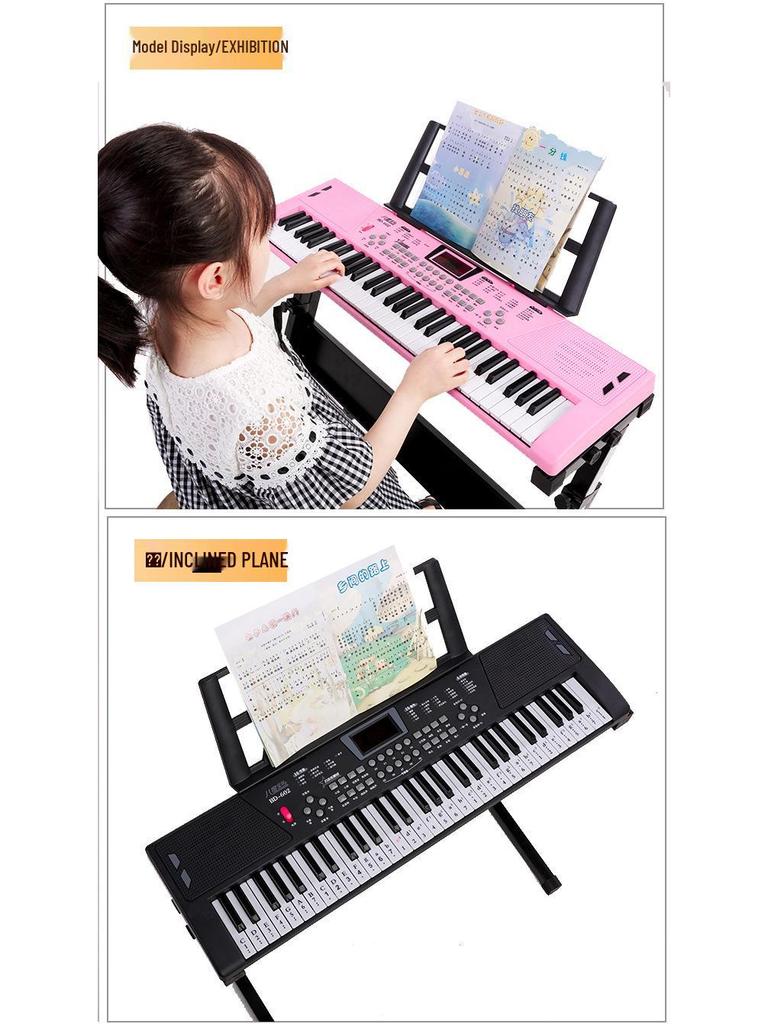Beginner 61-Key Electronic Keyboard Piano for Home Use and Students