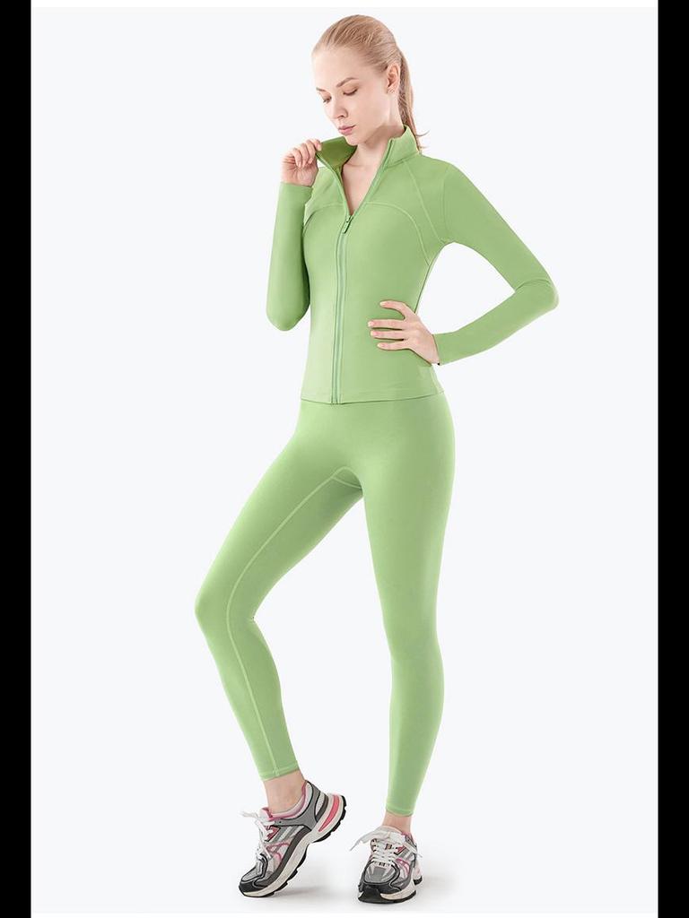 Women's Lulu Yoga Jacket: Quick-Dry, Long-Sleeve Sportswear for Autumn/Winter Fitness