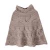 French Wool Cable Knit Shawl Scarf - Women's Winter Thick Warm Cloak Outerwear