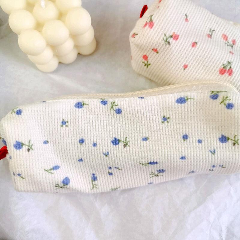 An Instagram Homemade Simple Floral Pen Case A Cute and Fresh Mini Stationery Storage Bag with A Girlish Heart