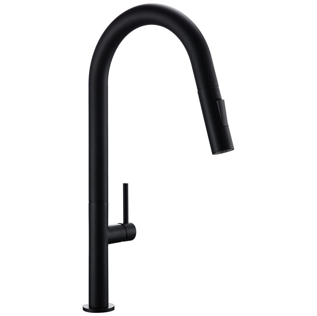 Bagnolux Brass Black Plus Gold 360 Oegree Rotation kitchen Hot Cold Water Sink Taps Pull Out Spout Deck Mounted Kitchen Faucet