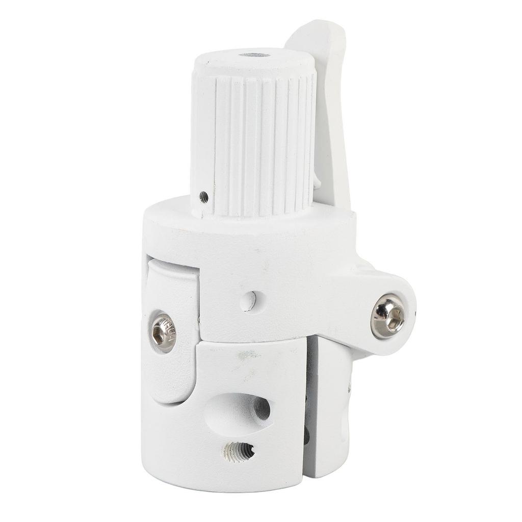 Electric Scooter Folding Pole Base ABS and Alloy Non Slip Coating Folding Pole Fitting Base for Cycling White