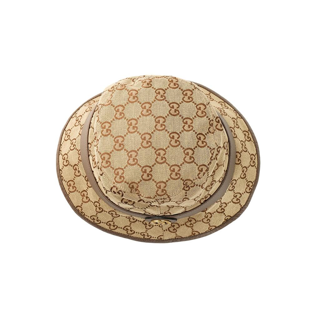 Gucci GG Canvas Bucket Hat 'Beige Brown' Men's 576587-4HG62-2564