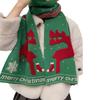 Korean Style Reindeer Knitted Cashmere Scarf - Unisex Winter Festive Neck Warmer