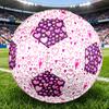 1PZ Pallone da Calcio Cuori Rosa Cuori Colorati Taglia 5 Calcio Cucito a Macchina Universale Indoor/Outdoor Calcio A63