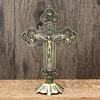 Church Relics Figurines Crucifix Jesus Christ On The Stand Cross Crucifix Home Chapel Decoration