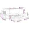 VidaXL Ensemble de canapés de jardin 5 pièces avec coussins en bois d'acacia et rotin 3278895