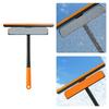 Wall-mounted Window Cleaner Wiper 3in1 Glass Scrub Scraping  Home Washing Tool