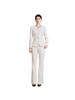 Women's Beige Suit Set: Elegant Spring/Autumn Formal Attire for Announcers, Hosts, or Salon Receptionists