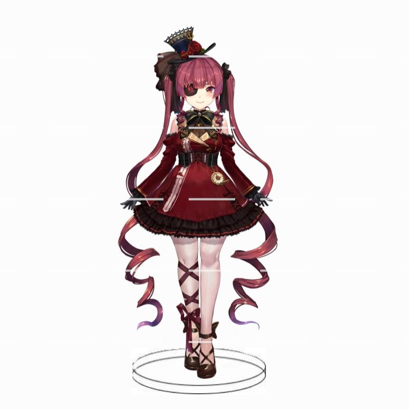 Animation Hololive anchorwoman acrylic insert card white blowing snow summer color festival animation peripheral decoration