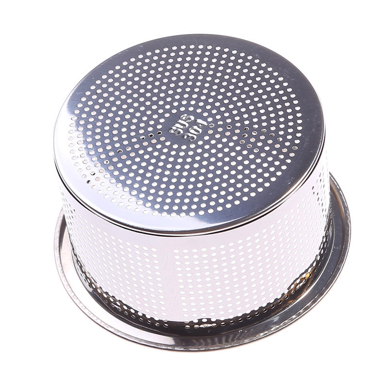 1PC/2PCS Stainless Steel Kitchen Sink Strainer with Handle Sink Vegetable Garbage Residue Strainer Basket