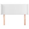 VidaXL Headboard with Ears White 103x16x78-88 Cm Faux Leather3118713