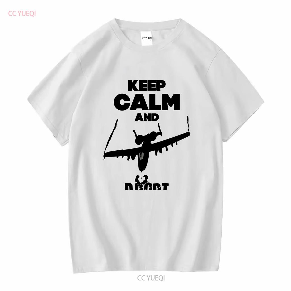 A 10 Warthog Keep Calm Brrrt T Shirt Vintage Washed Casual Slightly Stylish Comfortable Soft Unisex Versatile