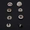 Metal Press Stud Snap Button Fastener for Leather Clothes Jacket Repair(silver 3pcs Tool)