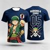 One Piece's Zoro Graphic T-shirt Japanese Anime Football Jerseys Sports Dry Quickly Men's T-Shirt Children's Clothing Tee Woman