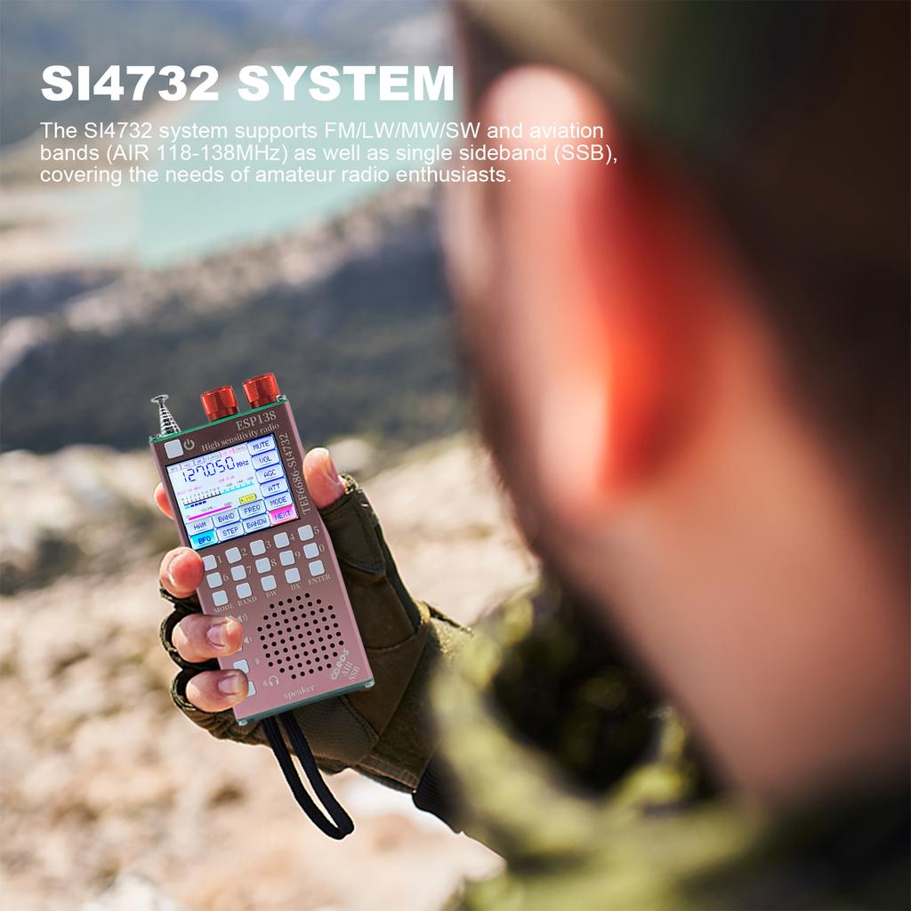 Dual Modes High Sensitivity Radio TEF6686 Chip Multifunctional BT Radio RDS Data Display Radio for Bluetooth-Compatible Speakers