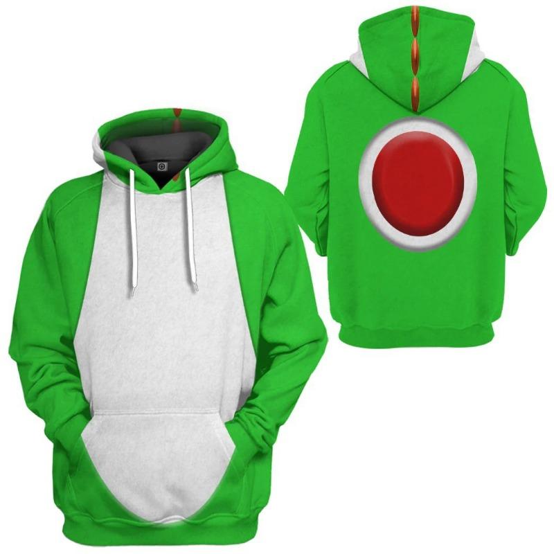 Felpa con cappuccio costume Rayman da uomo Cosplay Pullover con cappuccio Manica lunga Pile Felpa da uomo Casual Unisex Streetwear Felpa con cappuccio Stampa 3D