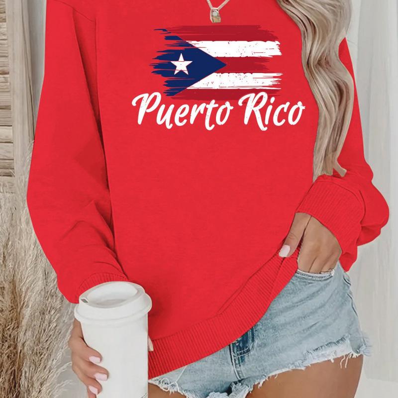 2025 Creative Letters European American Round Neck Print Hoodie
