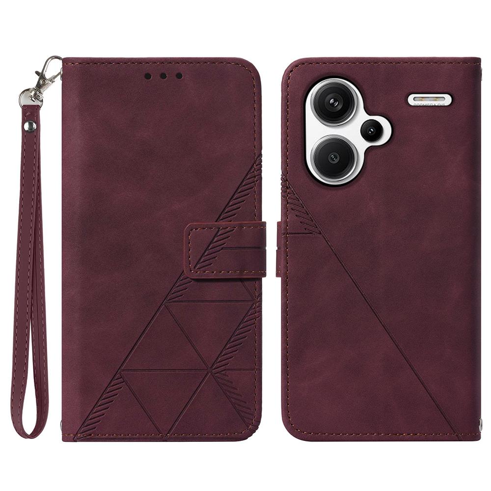 For Xiaomi Redmi Note 13 Pro+ 5G Leather Case with Hand Strap Wallet Stand Phone Cover