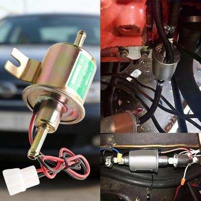 Auto-aanpassing HEP-02 DC benzinepomp, brandstofpomp, 12V elektronische dieselpomp, olieleidingfilterset